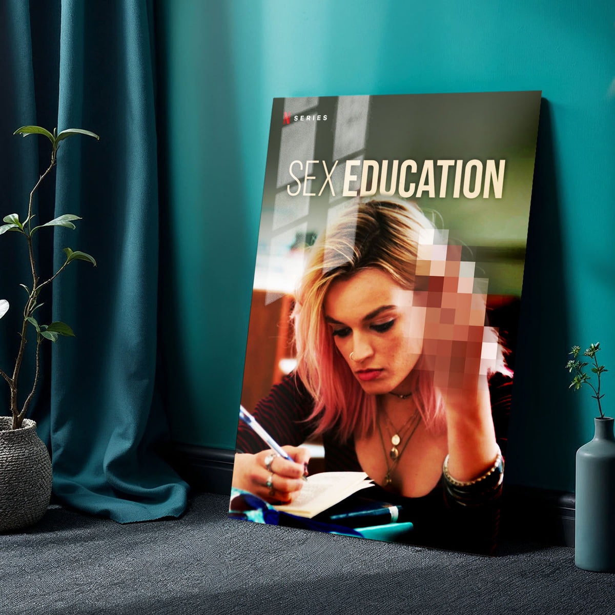 Flex Designs Metal Poster Sex Education 24 x 36" Home Goods - TV Show 2019 TV Show Metal Poster