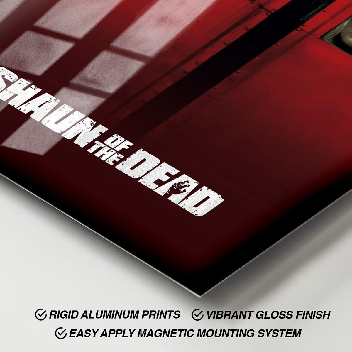 Flex Designs Metal Poster Shaun of the Dead 11 x 17" Home Goods - Movie 2004 Movie Metal Poster