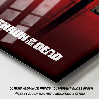 Flex Designs Metal Poster Shaun of the Dead 11 x 17" Home Goods - Movie 2004 Movie Metal Poster