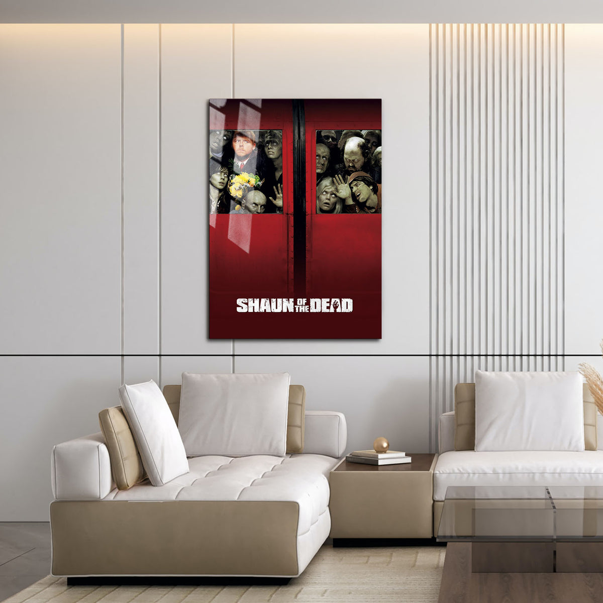 Flex Designs Metal Poster Shaun of the Dead 16 x 24" Home Goods - Movie 2004 Movie Metal Poster