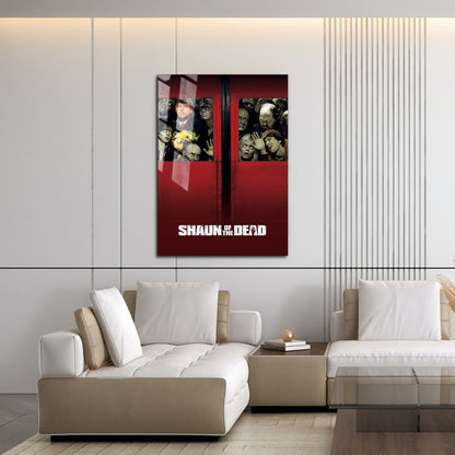Flex Designs Metal Poster Shaun of the Dead 16 x 24" Home Goods - Movie 2004 Movie Metal Poster