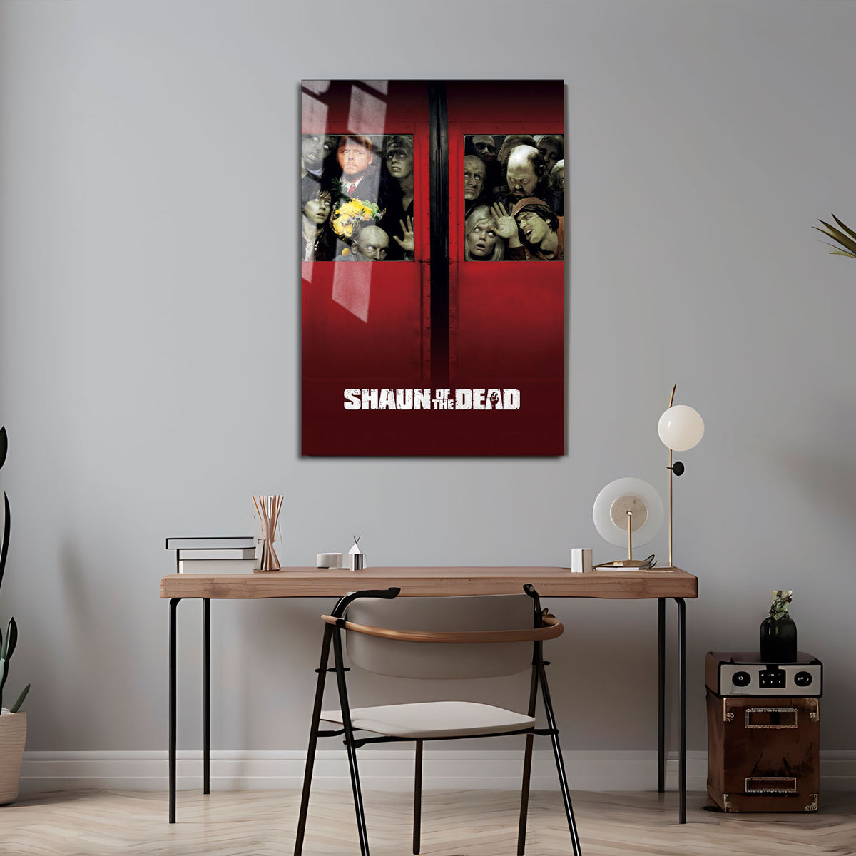 Flex Designs Metal Poster Shaun of the Dead 5 x 7" Home Goods - Movie 2004 Movie Metal Poster