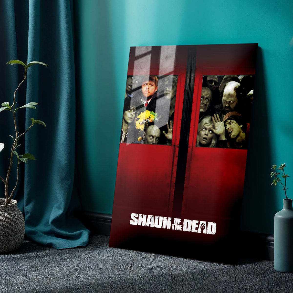 Flex Designs Metal Poster Shaun of the Dead 24 x 36" Home Goods - Movie 2004 Movie Metal Poster