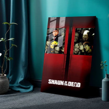 Flex Designs Metal Poster Shaun of the Dead 24 x 36" Home Goods - Movie 2004 Movie Metal Poster