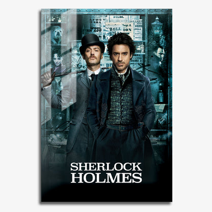 Flex Designs Metal Poster Sherlock Holmes 11 x 17" Home Goods - Movie 2009 Movie Metal Poster