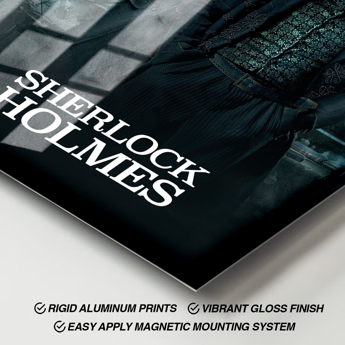 Flex Designs Metal Poster Sherlock Holmes 11 x 17" Home Goods - Movie 2009 Movie Metal Poster