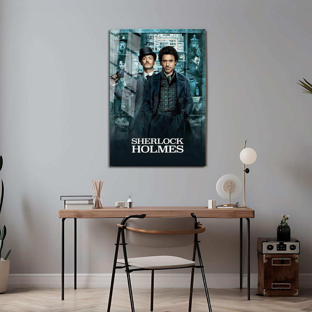 Flex Designs Metal Poster Sherlock Holmes 5 x 7" Home Goods - Movie 2009 Movie Metal Poster