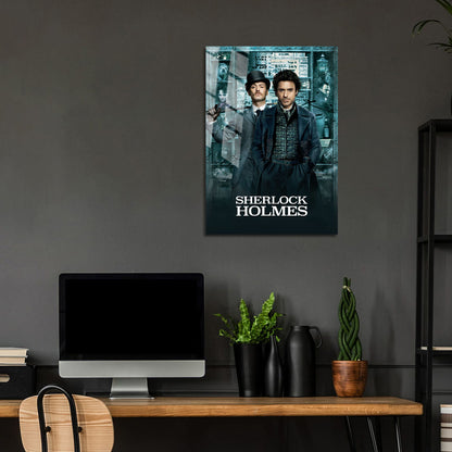 Flex Designs Metal Poster Sherlock Holmes 24 x 36" Home Goods - Movie 2009 Movie Metal Poster