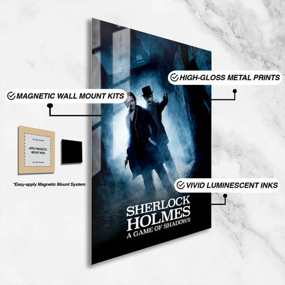 Flex Designs Metal Poster Sherlock Holmes A Game of Shadows 16 x 24" Home Goods - Movie 2011 Movie Metal Poster