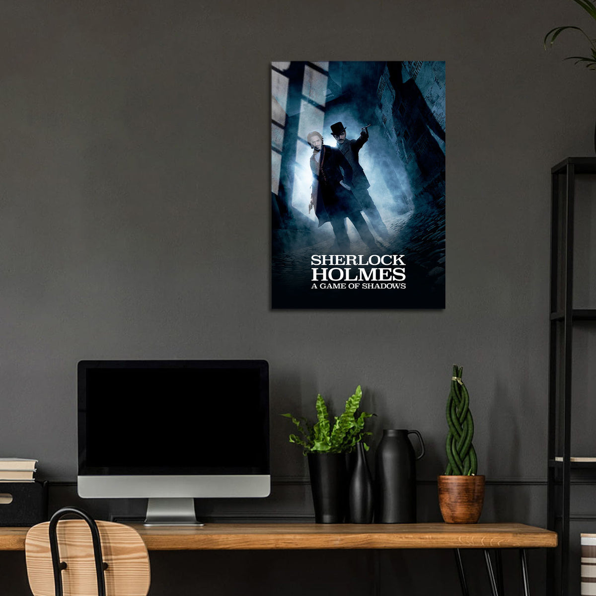 Flex Designs Metal Poster Sherlock Holmes A Game of Shadows 24 x 36" Home Goods - Movie 2011 Movie Metal Poster
