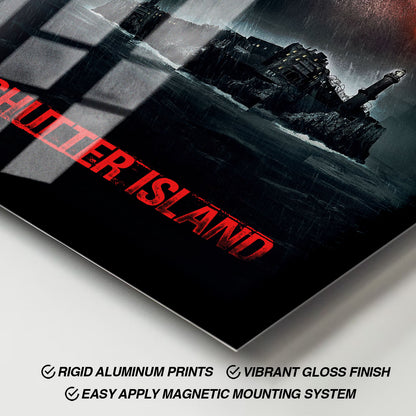 Flex Designs Metal Poster Shutter Island 11 x 17" Home Goods - Movie 2010 Movie Metal Poster