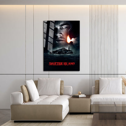 Flex Designs Metal Poster Shutter Island 16 x 24" Home Goods - Movie 2010 Movie Metal Poster