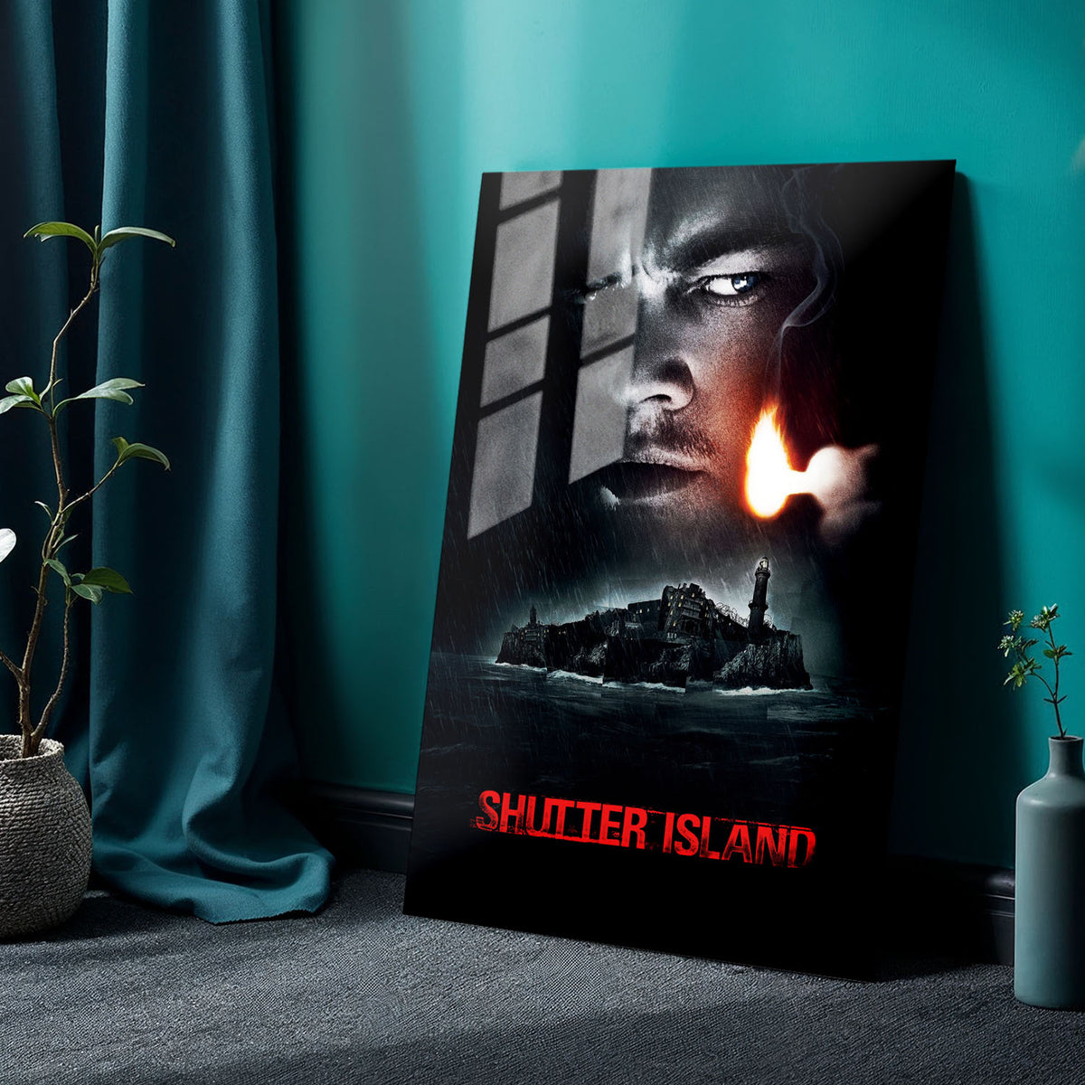 Flex Designs Metal Poster Shutter Island 24 x 36" Home Goods - Movie 2010 Movie Metal Poster