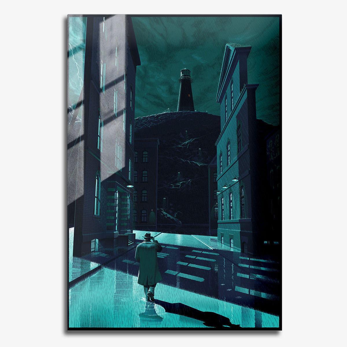 Flex Designs Metal Poster Shutter Island Noir 11 x 17" Home Goods - Movie 2010 Movie Metal Poster