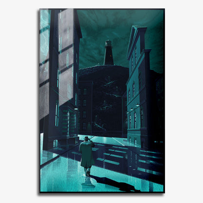 Flex Designs Metal Poster Shutter Island Noir 11 x 17" Home Goods - Movie 2010 Movie Metal Poster
