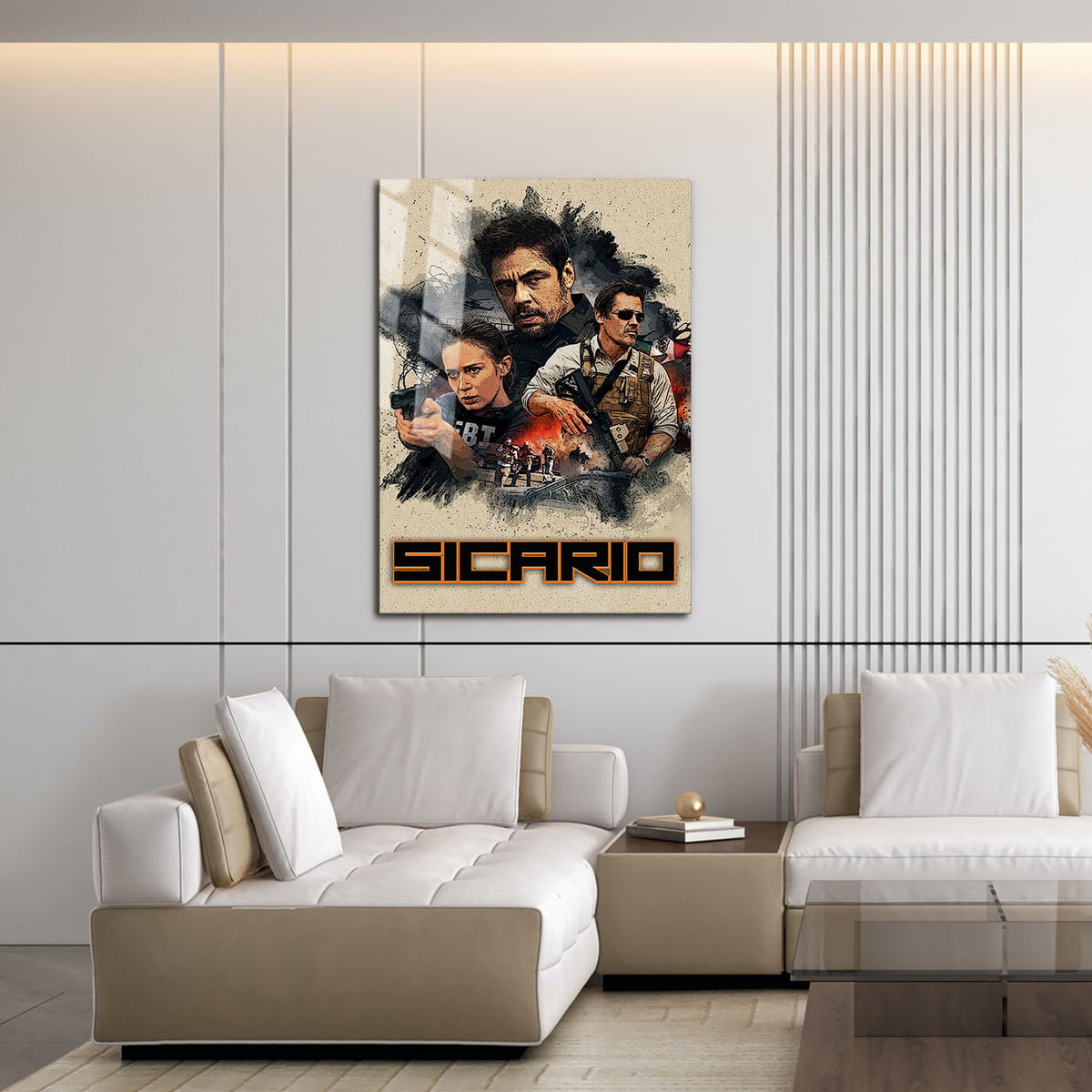 Flex Designs Metal Poster Sicario 16 x 24" Home Goods - Movie 2015 Movie Metal Poster