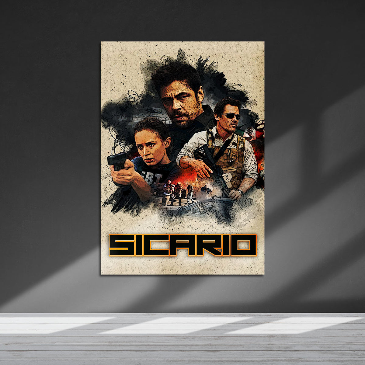 Flex Designs Metal Poster Sicario 5 x 7" Home Goods - Movie 2015 Movie Metal Poster