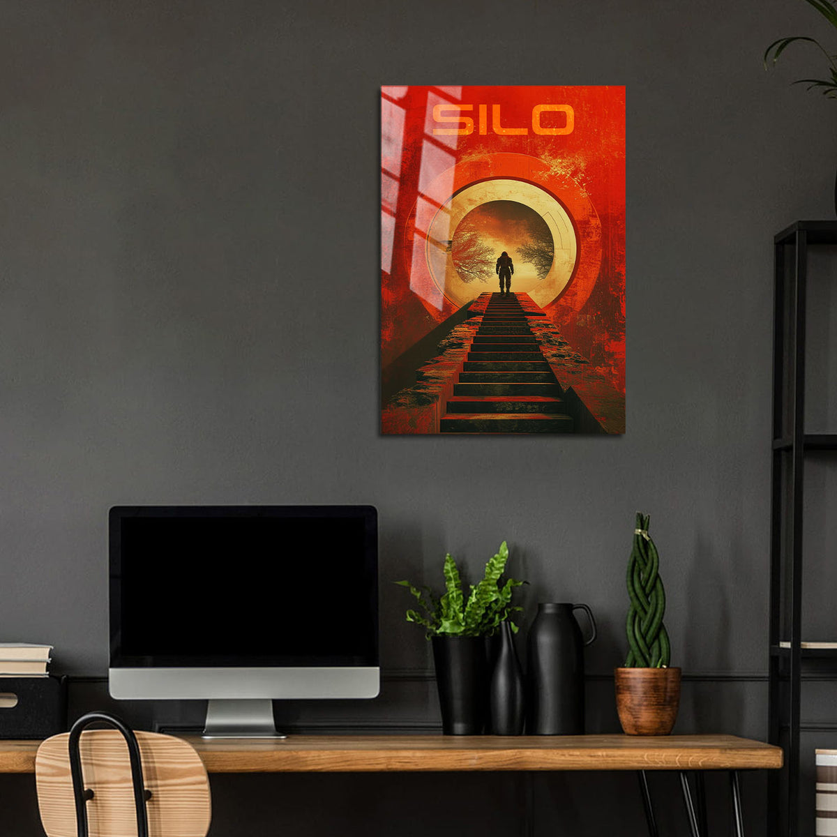 Flex Designs Metal Poster Silo Sketch 24 x 36" Home Goods - TV Show 2023 TV Show Metal Poster