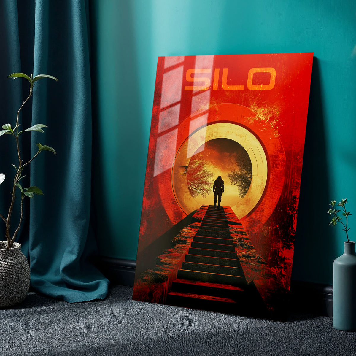 Flex Designs Metal Poster Silo Sketch 24 x 36" Home Goods - TV Show 2023 TV Show Metal Poster