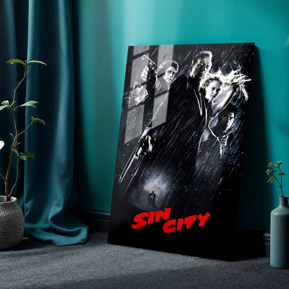Flex Designs Metal Poster Sin City 24 x 36" Home Goods - Movie 2005 Movie Metal Poster