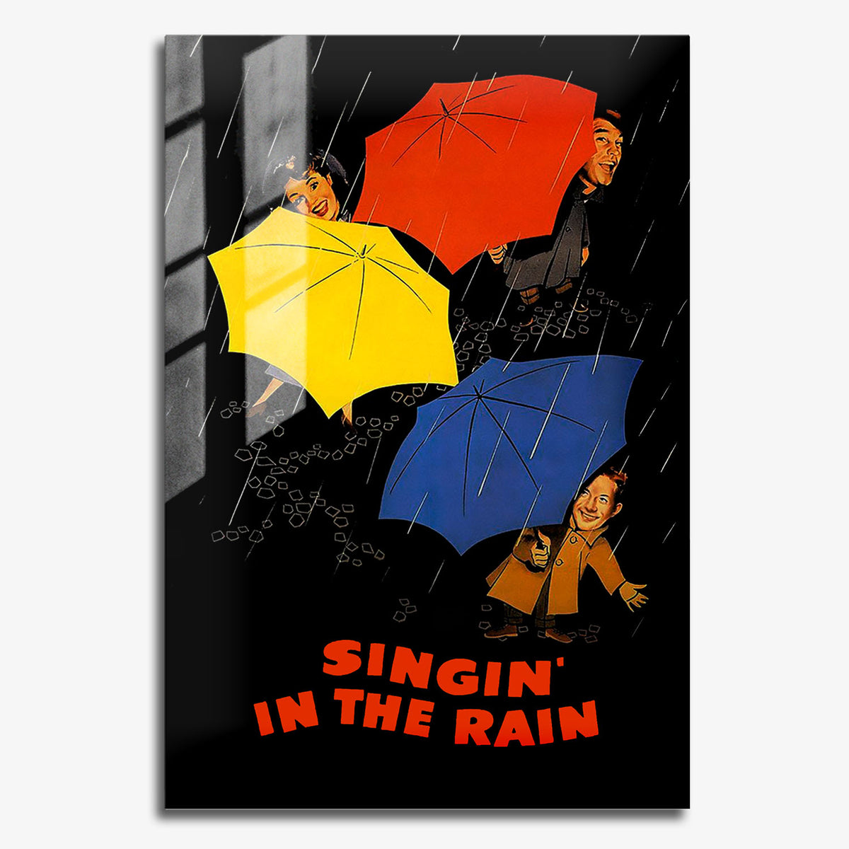 Flex Designs Metal Poster Singin' in the Rain Sketch 11 x 17" Home Goods - Movie 1952 Movie Metal Poster