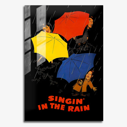 Flex Designs Metal Poster Singin' in the Rain Sketch 11 x 17" Home Goods - Movie 1952 Movie Metal Poster