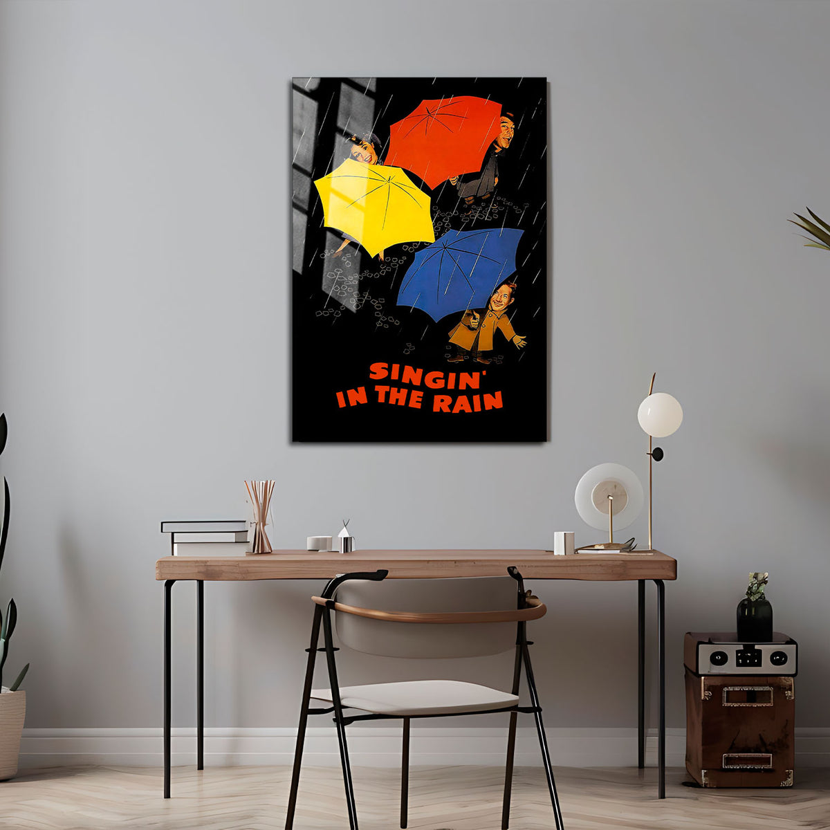 Flex Designs Metal Poster Singin' in the Rain Sketch 5 x 7" Home Goods - Movie 1952 Movie Metal Poster