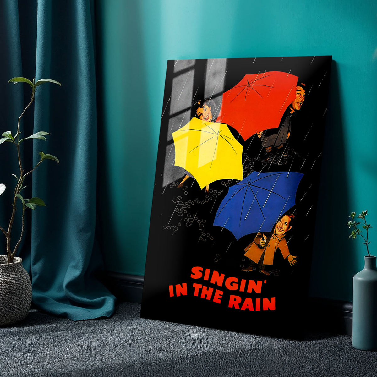 Flex Designs Metal Poster Singin' in the Rain Sketch 24 x 36" Home Goods - Movie 1952 Movie Metal Poster