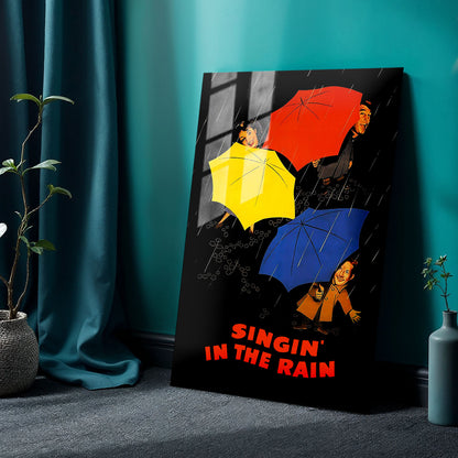 Flex Designs Metal Poster Singin' in the Rain Sketch 24 x 36" Home Goods - Movie 1952 Movie Metal Poster