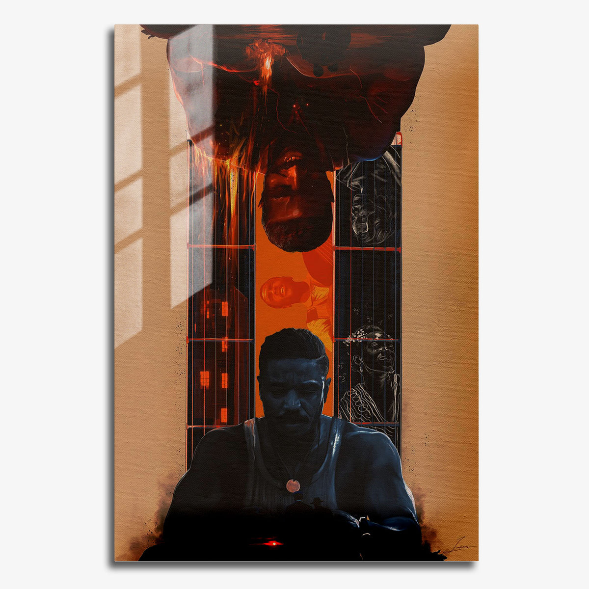 Flex Designs Metal Poster Sinners Twins 11 x 17" Home Goods - Movie 2025 Movie Metal Poster