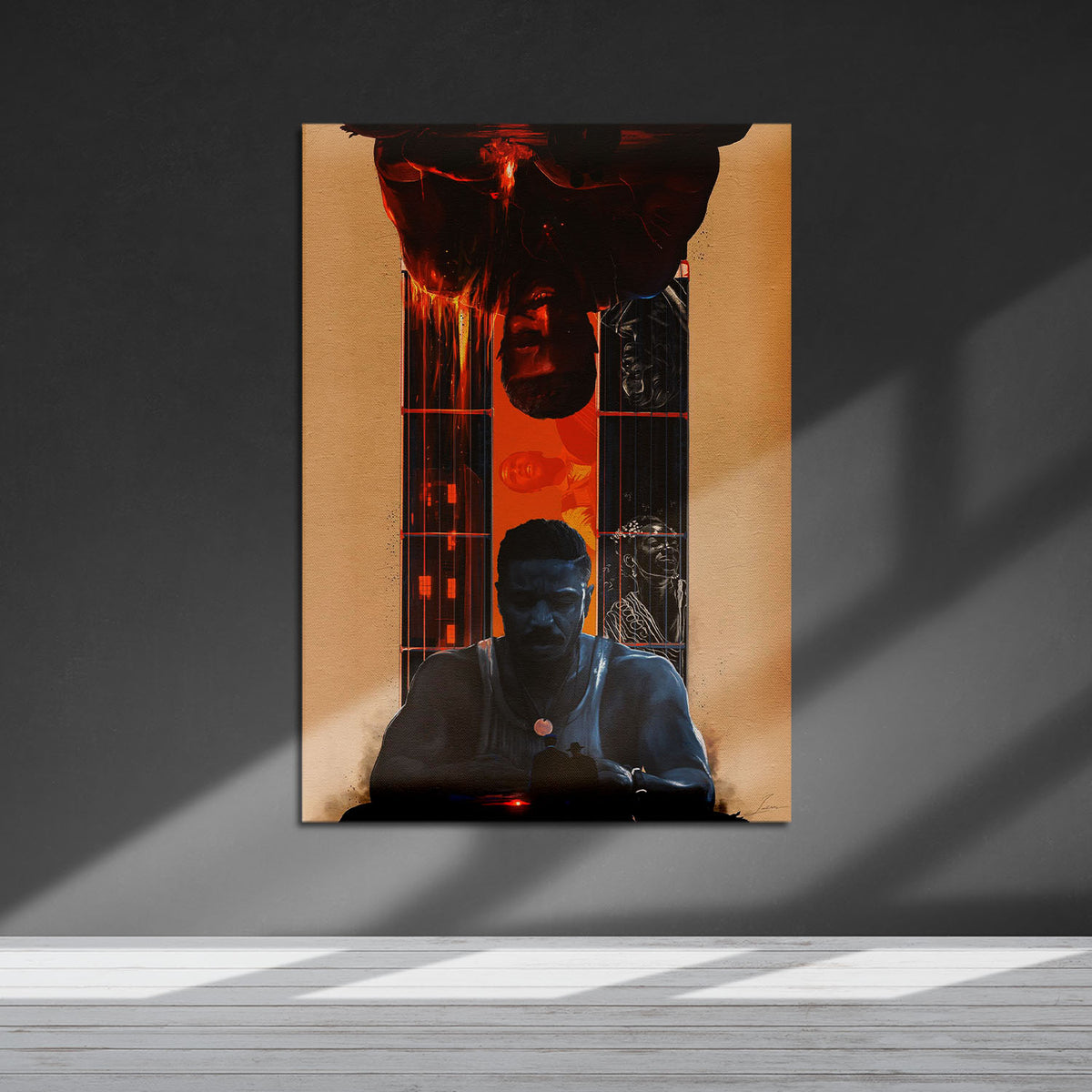 Flex Designs Metal Poster Sinners Twins 5 x 7" Home Goods - Movie 2025 Movie Metal Poster