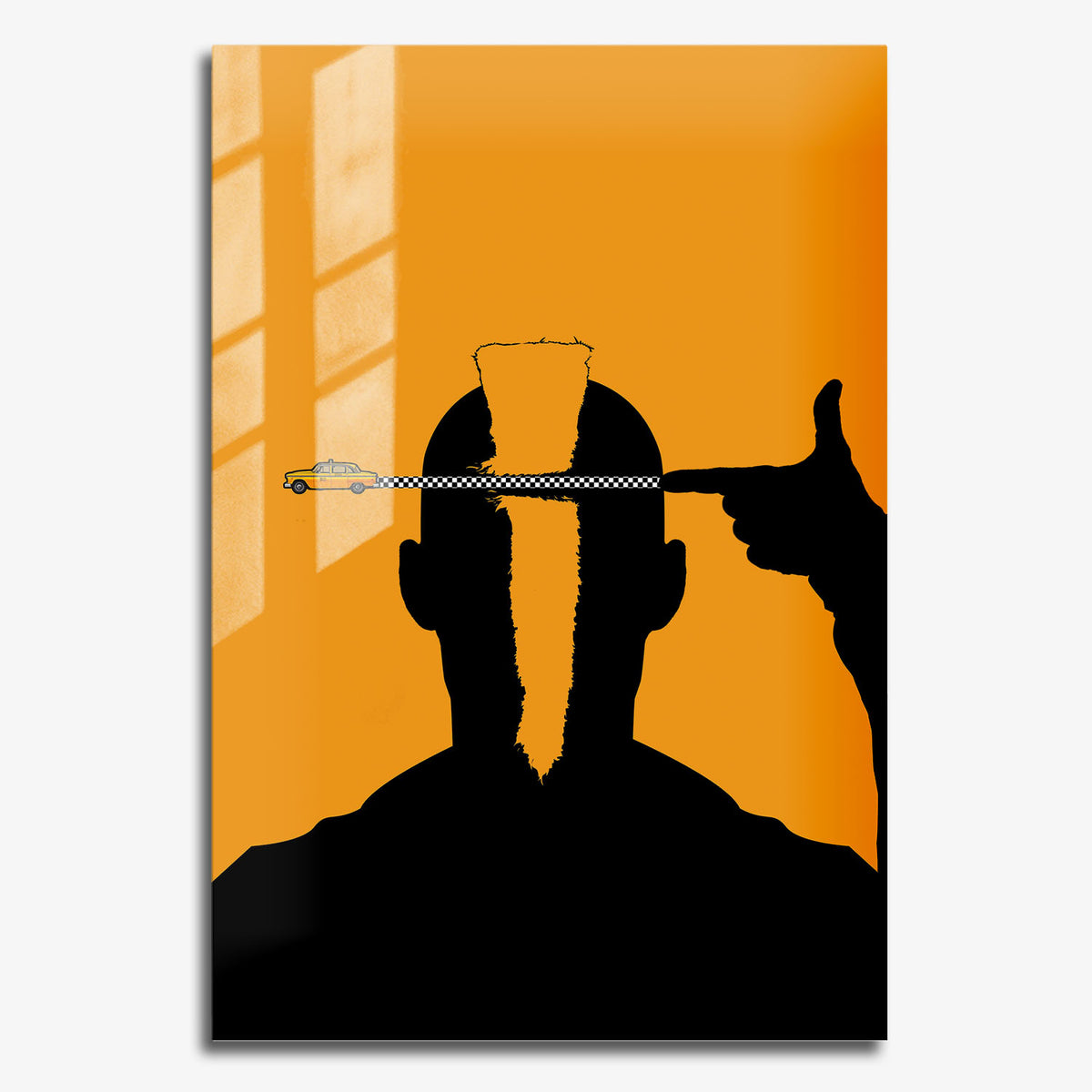 Flex Designs Metal Poster Taxi Driver Sketch 11 x 17" Home Goods - Movie 1976 Movie Metal Poster