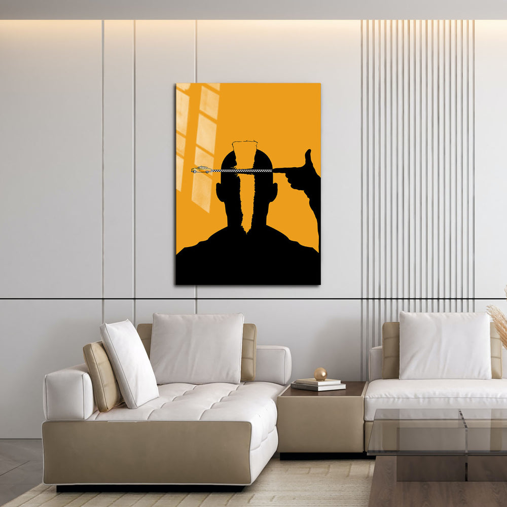 Flex Designs Metal Poster Taxi Driver Sketch 16 x 24" Home Goods - Movie 1976 Movie Metal Poster