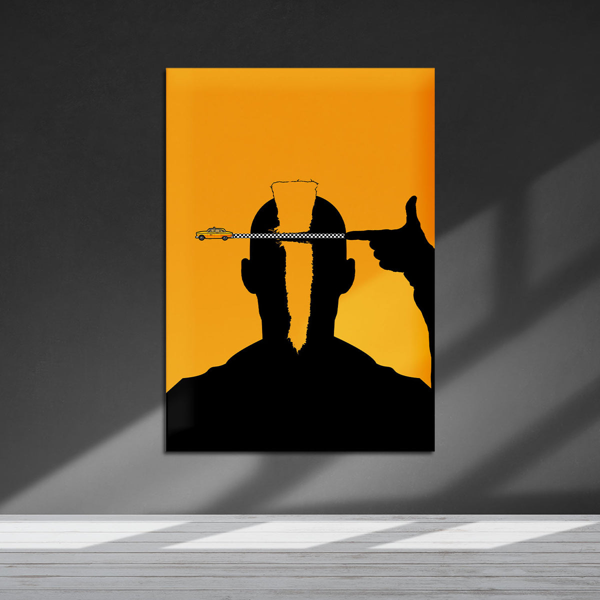 Flex Designs Metal Poster Taxi Driver Sketch 5 x 7" Home Goods - Movie 1976 Movie Metal Poster