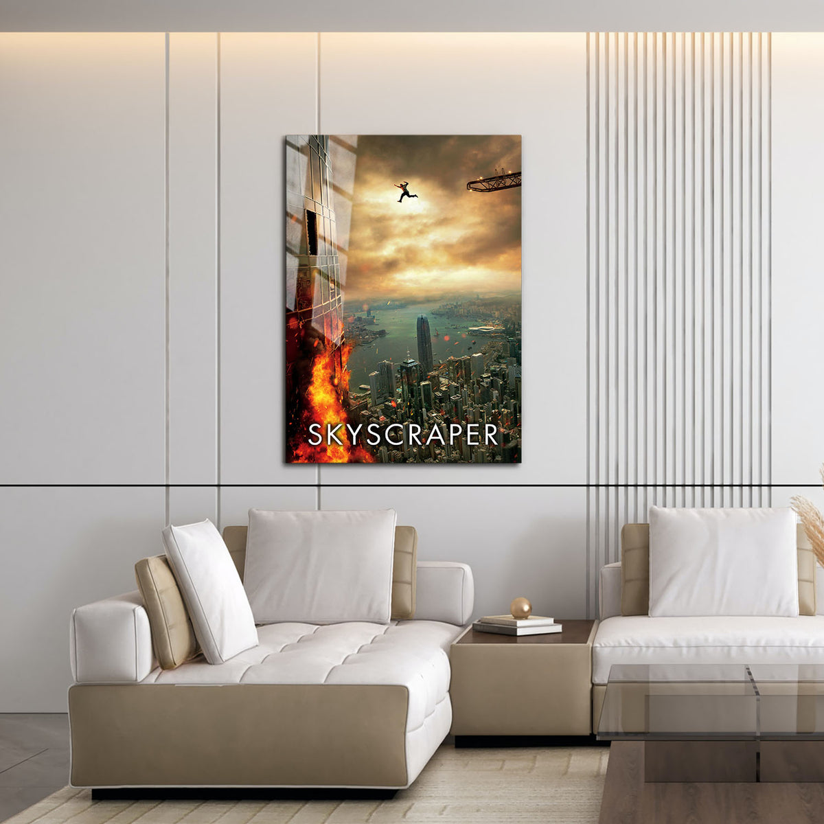 Flex Designs Metal Poster Skyscraper 16 x 24" Home Goods - Movie 2018 Movie Metal Poster
