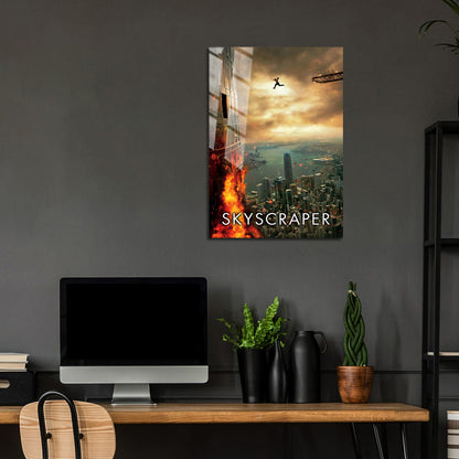 Flex Designs Metal Poster Skyscraper 24 x 36" Home Goods - Movie 2018 Movie Metal Poster