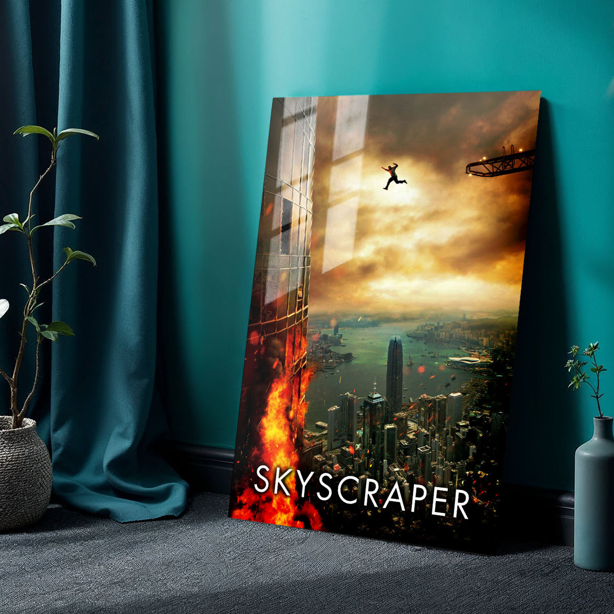 Flex Designs Metal Poster Skyscraper 24 x 36" Home Goods - Movie 2018 Movie Metal Poster