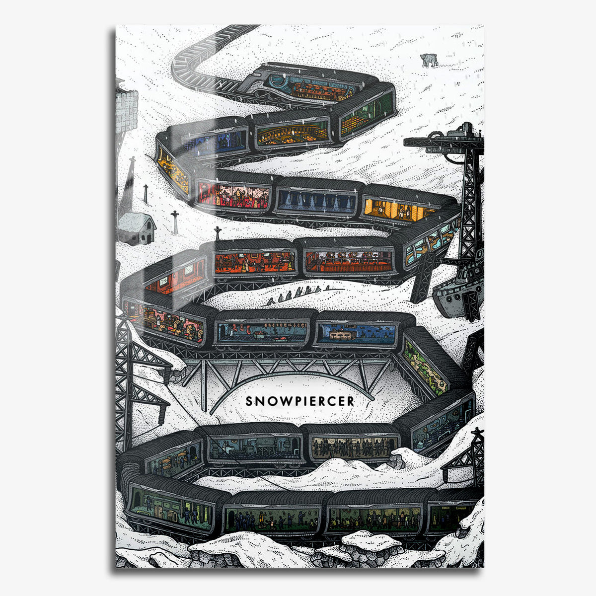 Flex Designs Metal Poster Snowpiercer 11 x 17" Home Goods - Movie 2013 Movie Metal Poster