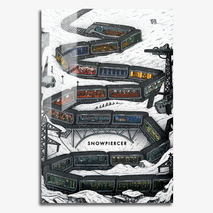 Flex Designs Metal Poster Snowpiercer 11 x 17" Home Goods - Movie 2013 Movie Metal Poster