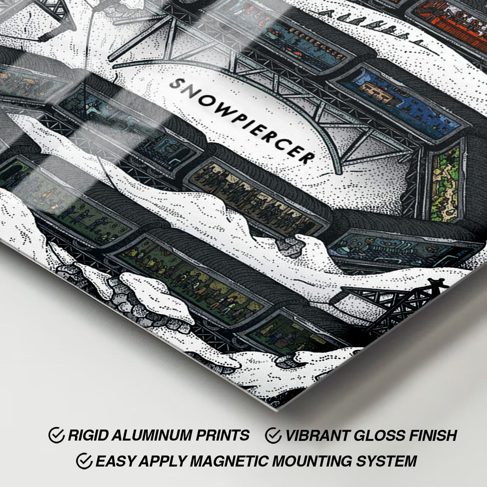 Flex Designs Metal Poster Snowpiercer 11 x 17" Home Goods - Movie 2013 Movie Metal Poster