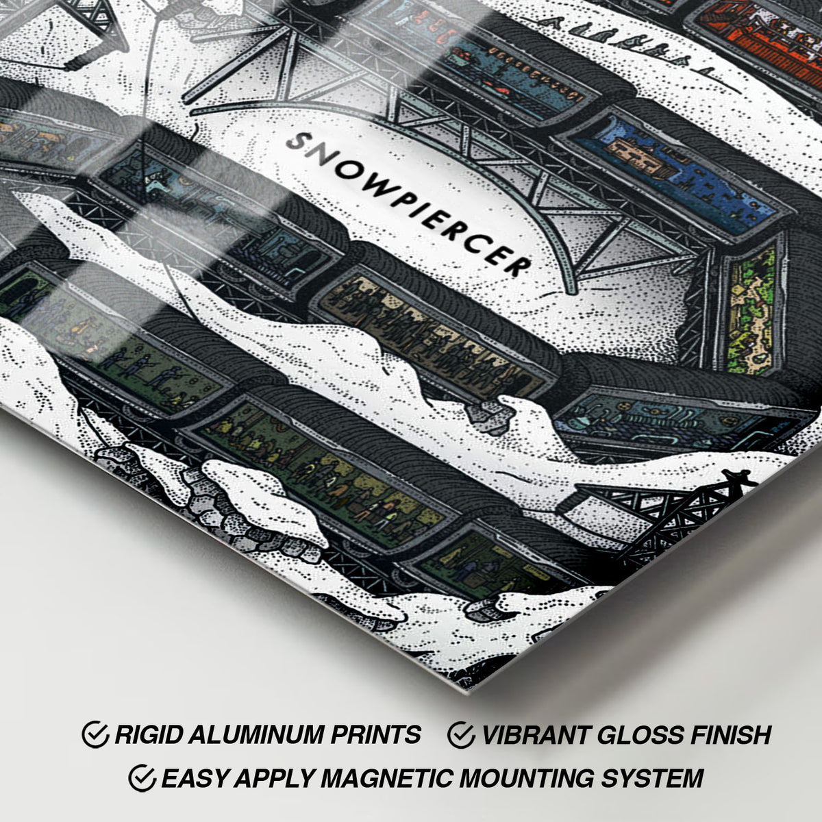 Flex Designs Metal Poster Snowpiercer 11 x 17" Home Goods - Movie 2013 Movie Metal Poster