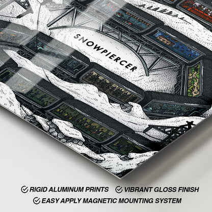 Flex Designs Metal Poster Snowpiercer 11 x 17" Home Goods - Movie 2013 Movie Metal Poster