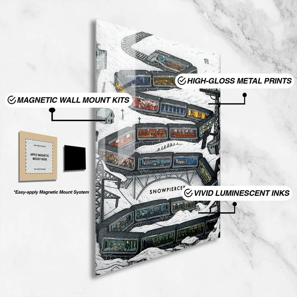 Flex Designs Metal Poster Snowpiercer 16 x 24" Home Goods - Movie 2013 Movie Metal Poster