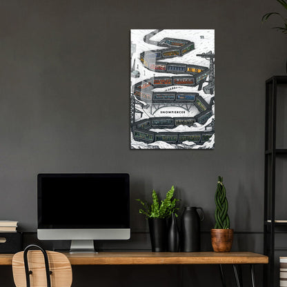 Flex Designs Metal Poster Snowpiercer 24 x 36" Home Goods - Movie 2013 Movie Metal Poster
