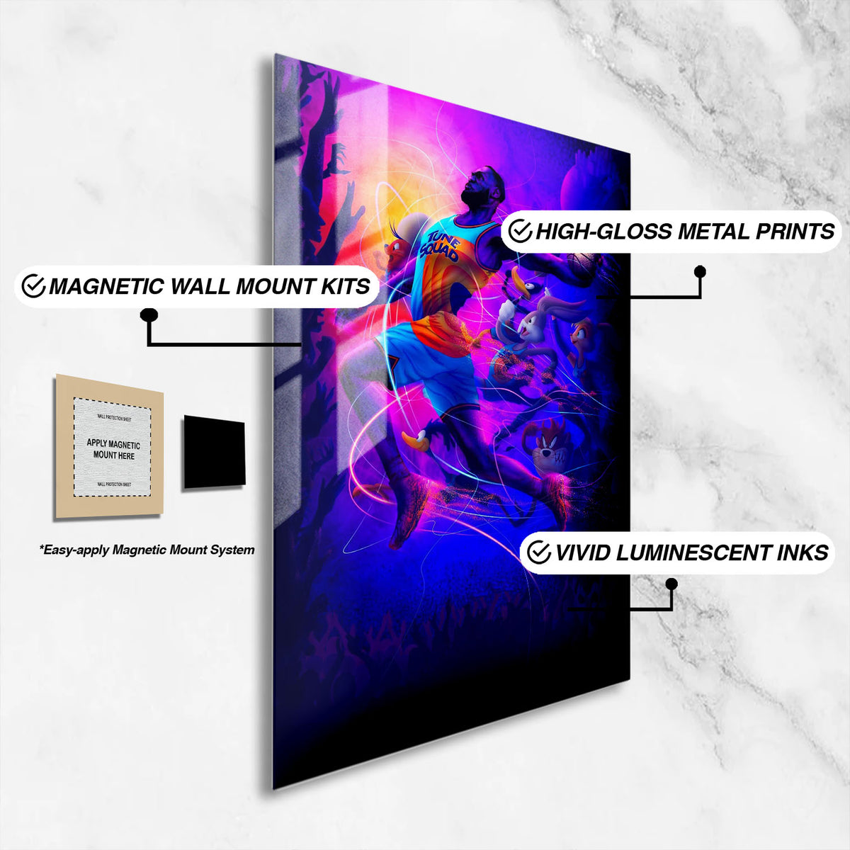 Flex Designs Metal Poster Space Jam A New Legacy 16 x 24" Home Goods - Movie 2021 Movie Metal Poster