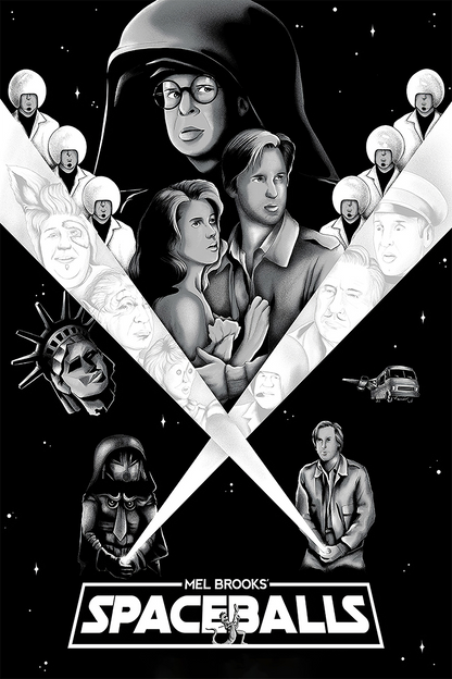 Flex Designs Metal Poster Spaceballs 11 x 17" Home Goods - Movie 1987 Movie Metal Poster