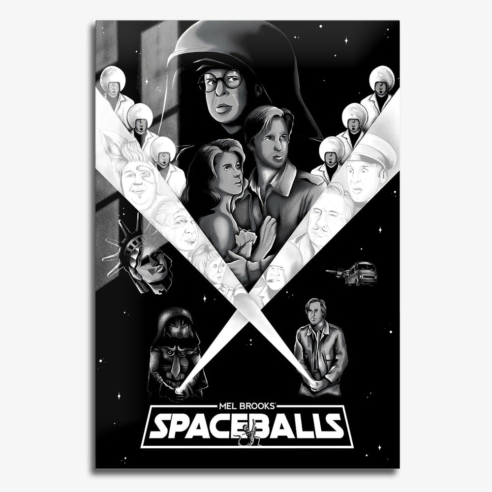 Flex Designs Metal Poster Spaceballs 11 x 17" Home Goods - Movie 1987 Movie Metal Poster