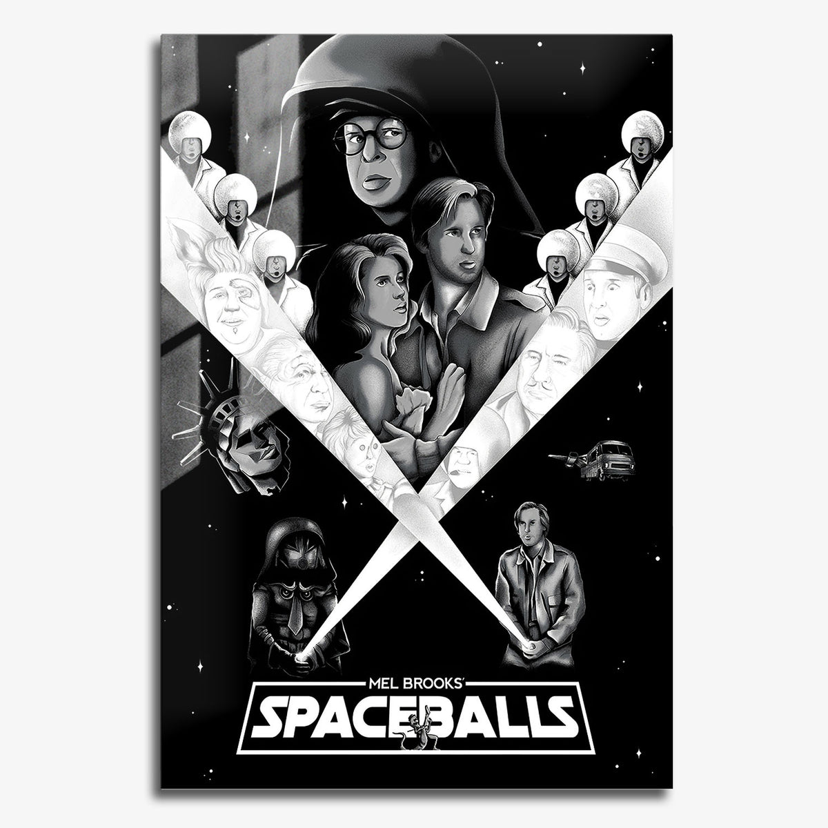 Flex Designs Metal Poster Spaceballs 11 x 17" Home Goods - Movie 1987 Movie Metal Poster