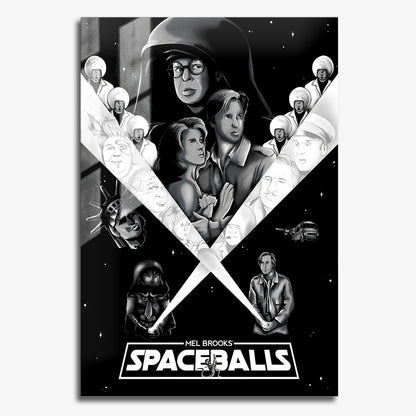 Flex Designs Metal Poster Spaceballs 11 x 17" Home Goods - Movie 1987 Movie Metal Poster