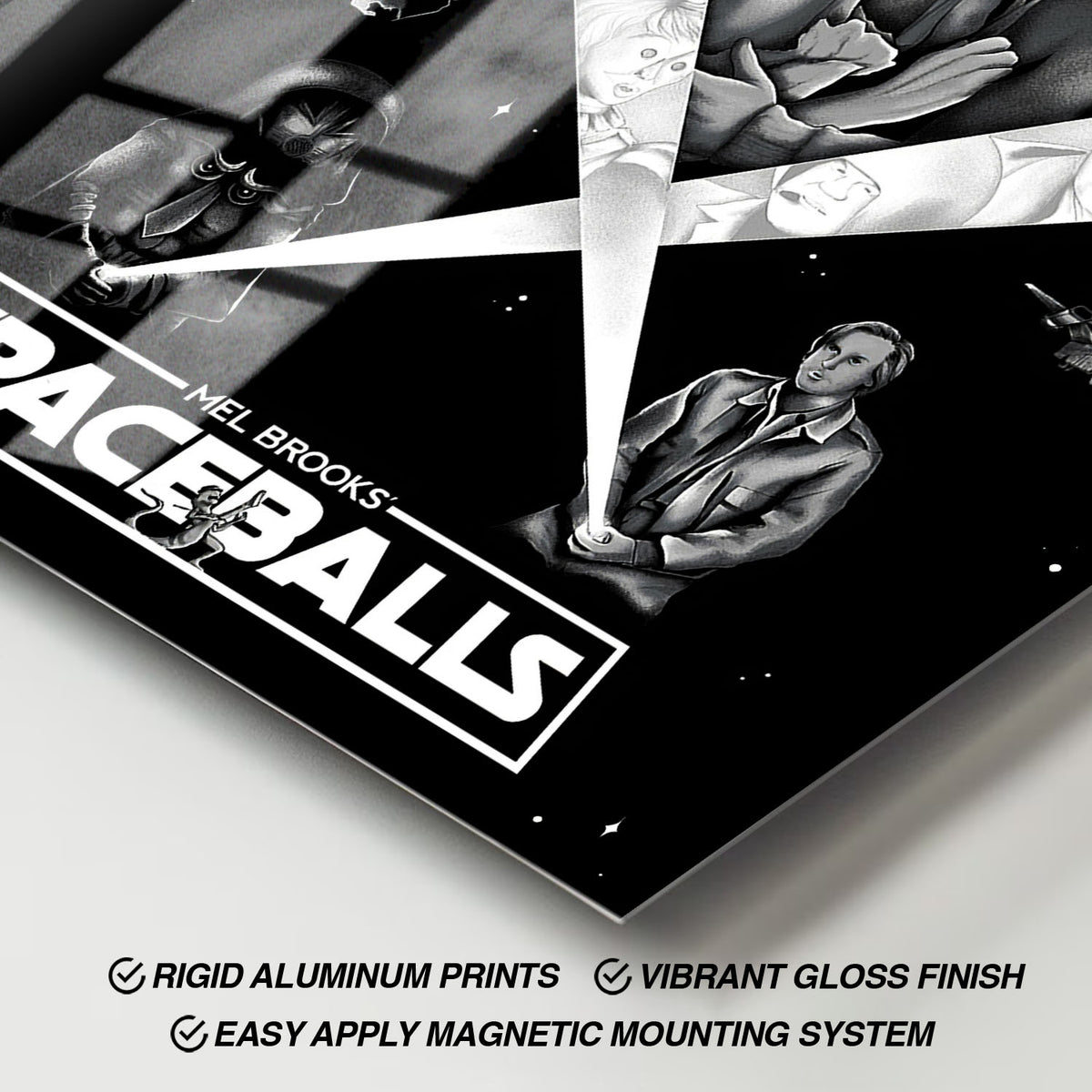 Flex Designs Metal Poster Spaceballs 11 x 17" Home Goods - Movie 1987 Movie Metal Poster